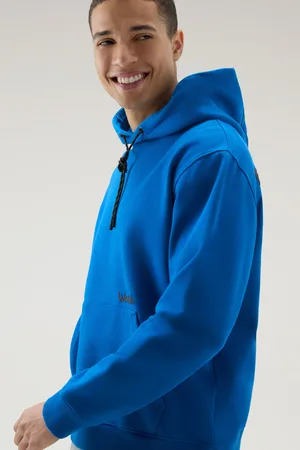 Woolrich Mikina trail hoodie snorkel blue