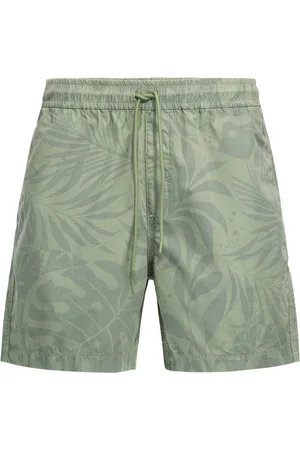 Woolrich Šortky tropical print short sage flower