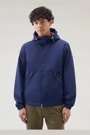 Woolrich Bunda crinkle windbreaker maritime blue