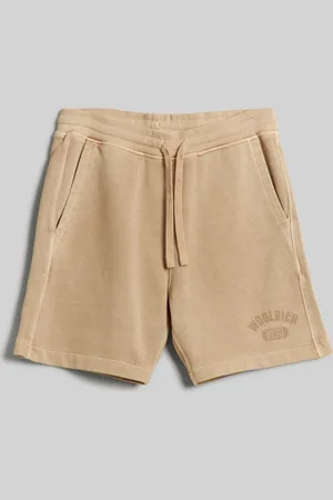 Woolrich Šortky garment dyed logo shorts rope