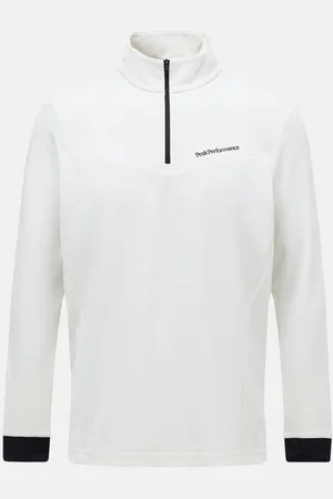 Peak Performance Mikina m chase half zip vintage white
