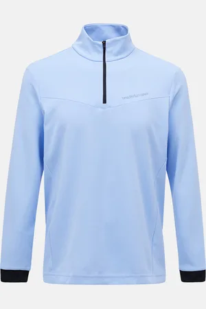 Peak Performance Mikina m chase half zip amity blue