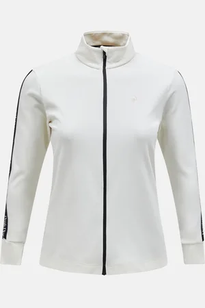 Peak Performance Mikina w turf zip ls top vintage white