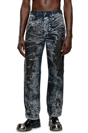 Diesel Džíny 2010 d-macs-fse-2 trousers blue denim