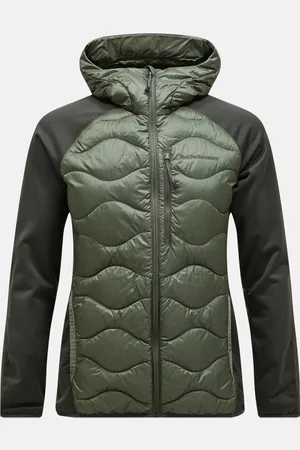 Peak Performance Bunda m helium down hybrid hood olive extreme