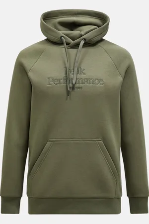 Peak Performance Mikina m original hood pine needle