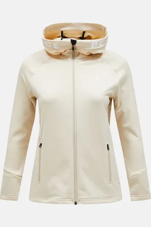 Peak Performance Mikina w rider zip hood sand fog
