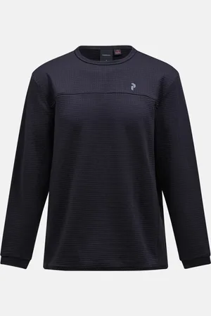Peak Performance Mikina m trail polartec crew black
