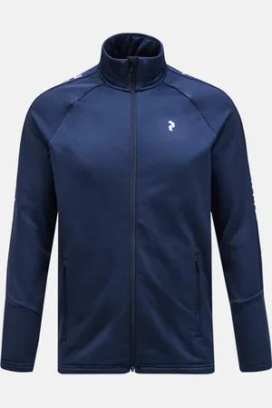 Peak Performance Mikina m rider zip jacket blue shadow