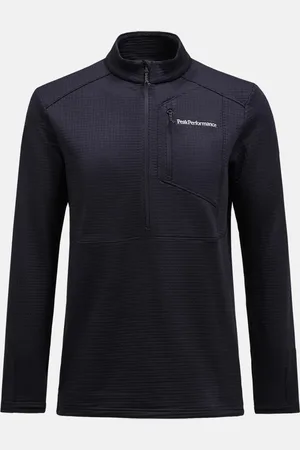 Peak Performance Mikina m trail polartec half zip black