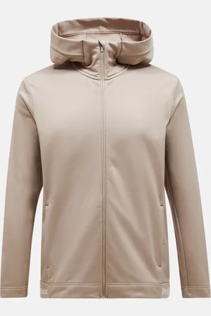 Peak Performance Mikina m rider tech zip hood avid beige
