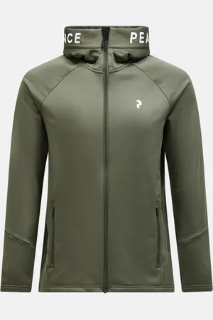 Peak Performance Mikina m rider zip hood pine needle
