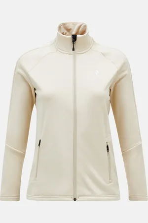 Peak Performance Mikina w rider zip jacket sand fog