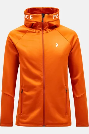 Peak Performance Mikina m rider zip hood gold flame