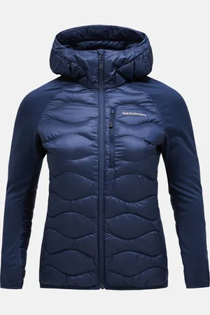 Peak Performance Bunda w helium down hybrid hood blue shadow