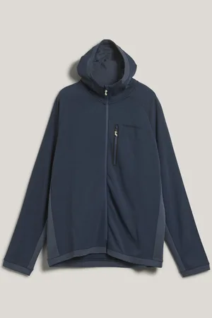 Peak Performance Mikina flo m light zip hood ombre blue