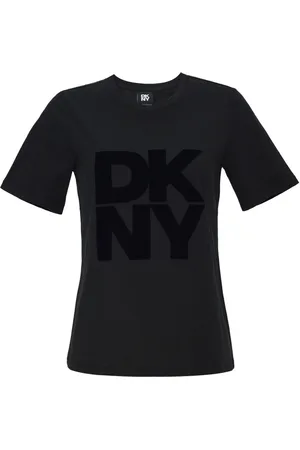 DKNY Tričko regular t shirt w/ve black
