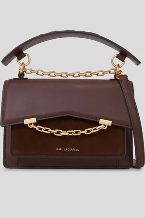 Karl Lagerfeld Kabelka k/seven grainy sp sb suede ash grey