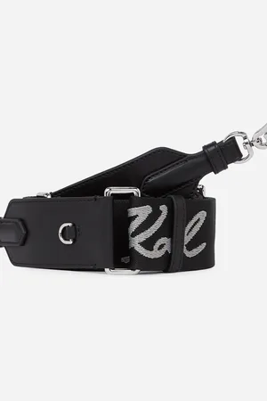 Karl Lagerfeld Popruh na kabelku k/signature webbing strap black
