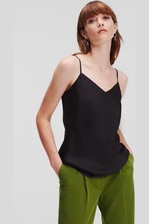 Karl Lagerfeld Halenka silky camisole black