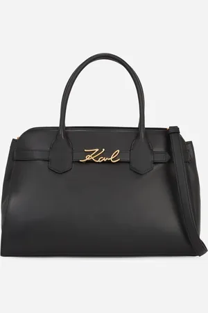 Karl Lagerfeld Kabelka k/signature top handle black/gold