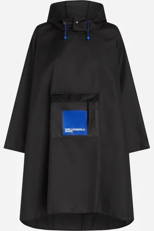 Karl Lagerfeld Pláštenka klj logo poncho black