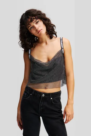 Karl Lagerfeld Halenka klj chainmail top black