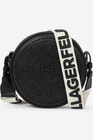 Karl Lagerfeld Crossbody k/circle round cb perforated black
