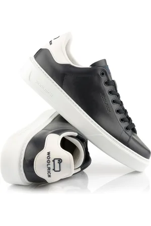 Woolrich Tenisky classic court man calf - pvc blue - white