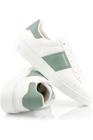 Woolrich Tenisky classic court man calf - grana white - green