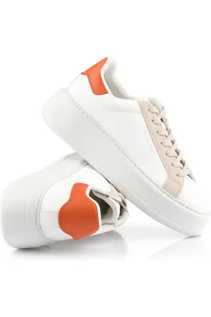 Woolrich Tenisky chunky court women calf - camoscio white - beige