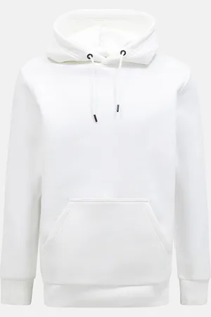 Peak Performance Mikina m original small logo hood offwhite