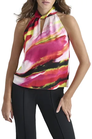 DKNY Halenka s/l prnt satin twst mlti geode
