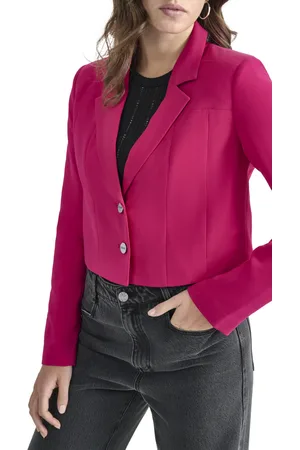 DKNY Blejzr l/s cropped two bttn wild berry