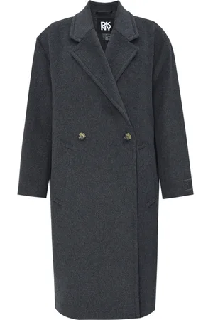 DKNY Kabát wool coat black