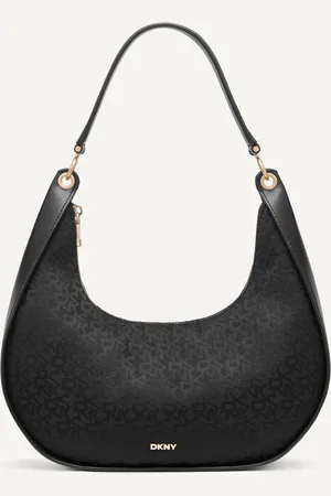 DKNY Kabelka abby lg hobo blk/wht