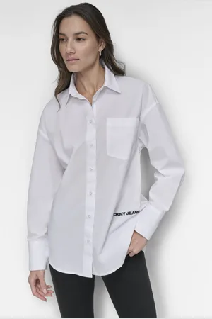 DKNY Košile long sleeve btn frt wht/blk