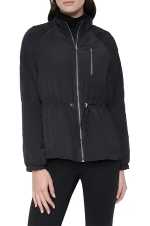 DKNY Bunda l/s crinkle short an black