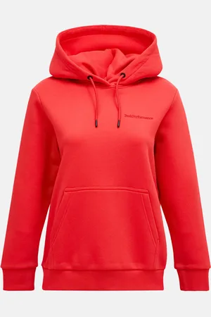 Peak Performance Mikina w original small logo hoo brilliant red/black/