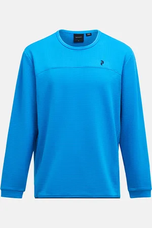 Peak Performance Mikina m trail polartec crew brilliant blue
