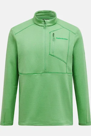 Peak Performance Mikina m trail polartec half zip peppermint