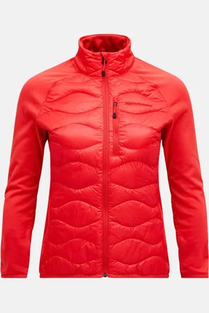 Peak Performance Bunda w helium down hybrid jack brilliant red/black/