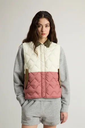 Woolrich Vesta heritage vest greenstone block