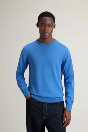 Woolrich Svetr logo cotton crewneck aviation