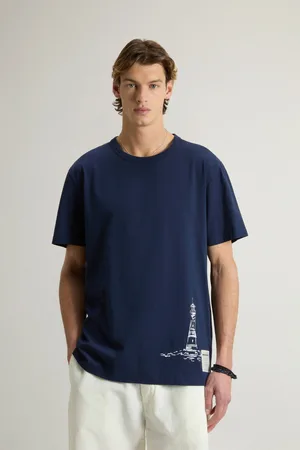 Woolrich Tričko offshore t-shirt dream blue