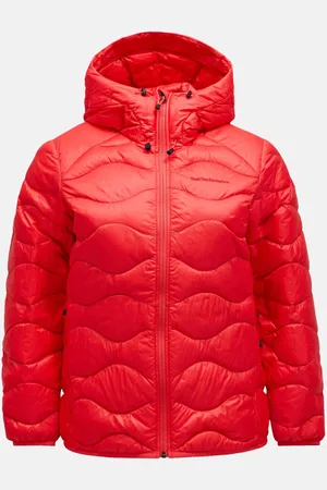 Peak Performance Bunda w helium down hood jacket brilliant red/black/