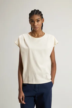 Woolrich Tričko pleated t-shirt jet stream