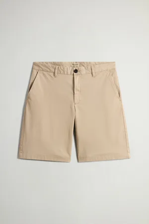 Woolrich Šortky classic chino shorts white pepper