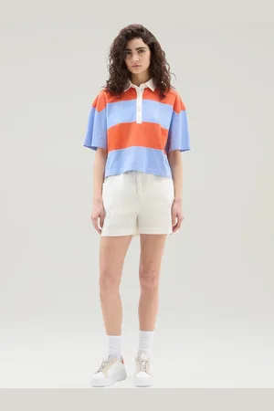 Woolrich Šortky cotton twill short plaster white