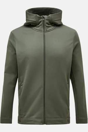 Peak Performance Mikina m rider tech zip hood pine needle